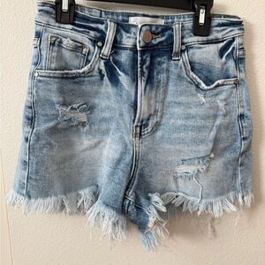Risen Los Angeles distressed denim shorts Sz S